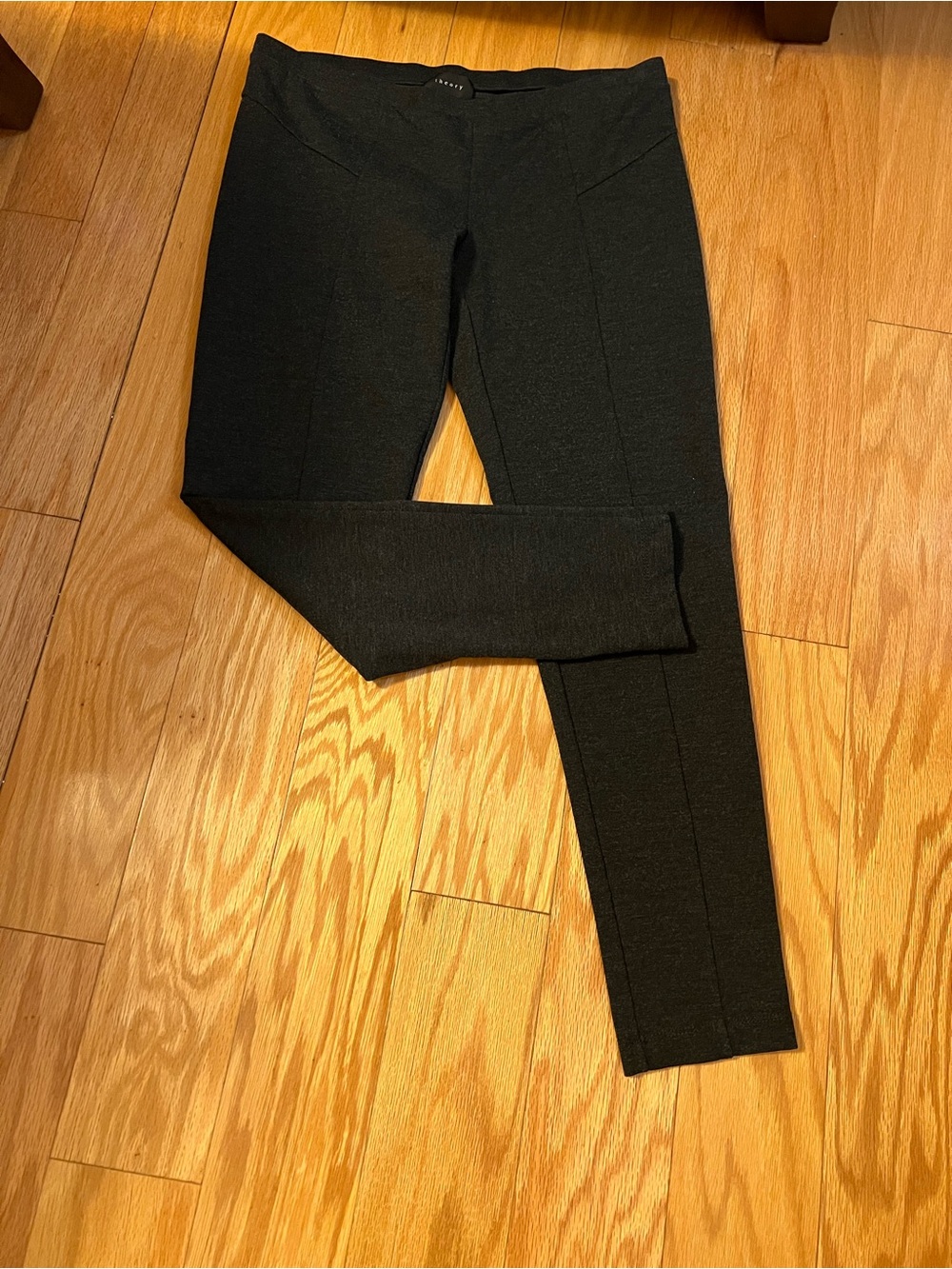Theory Women’s Ponte Leggings - Comfortable Stretch Bottoms -charcoal gray large